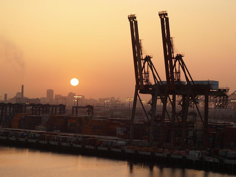 The Port of Los Angeles, a focus of concerns over air pollution.