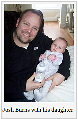 Josh Burns and his daughter
