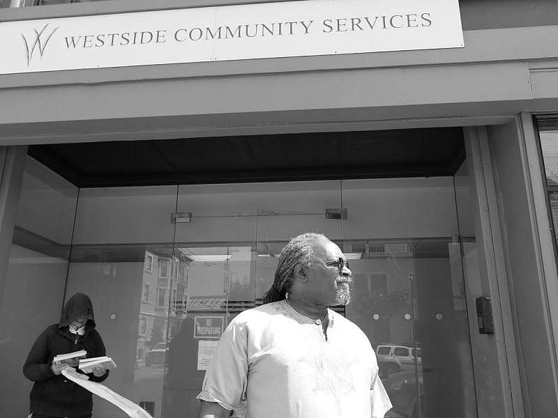 Cedric Jackson standing outside the Westside Community Center, where he will eventually work full time. 