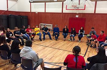 Young residents of the Yurok Reservation gathered last week for a youth wellness workshop. | Photos by Ryan Burns.