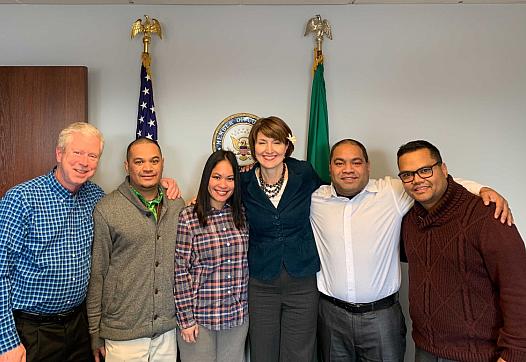 Rep. Cathy McMorris Rodgers (R-Wash.) in January 2020 met with advocates for the Marshallese community, who urged her to help re