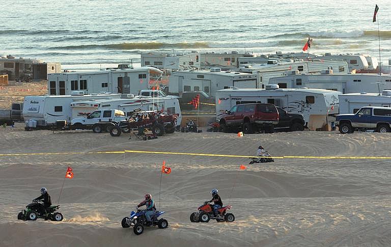 Camping in motorhomes has been allowed on this area of the Oceano Dunes shoreline for decades.
