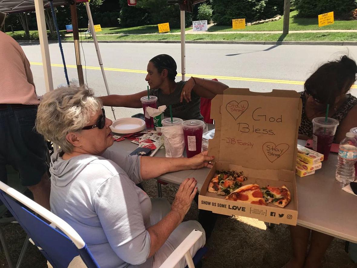 Protestors have camped outside Ballad Health's Holston Valley Medical Center since May 2 over plans to downgrade trauma. Protestors have camped outside Ballad Health's Holston Valley Medical Center since May 2 over plans to downgrade trauma.