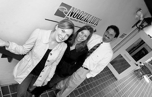 Noozhawks Lara Cooper, left, Giana Magnoli and Bill Macfadyen led the company’s Prescription for Abuse series, a California Endo