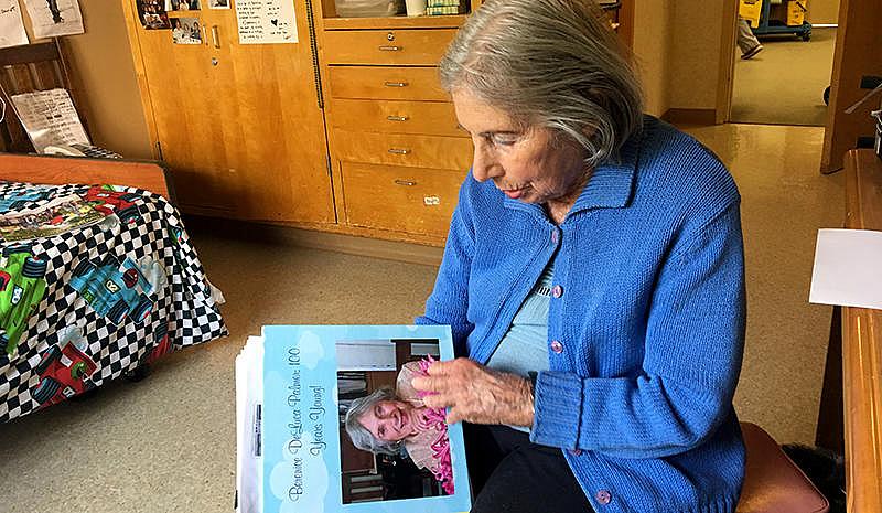 Berenice Palmer in her room at the San Francisco Campus for Jewish Living. Berenice Palmer in her room at the San Francisco Campus for Jewish Living.