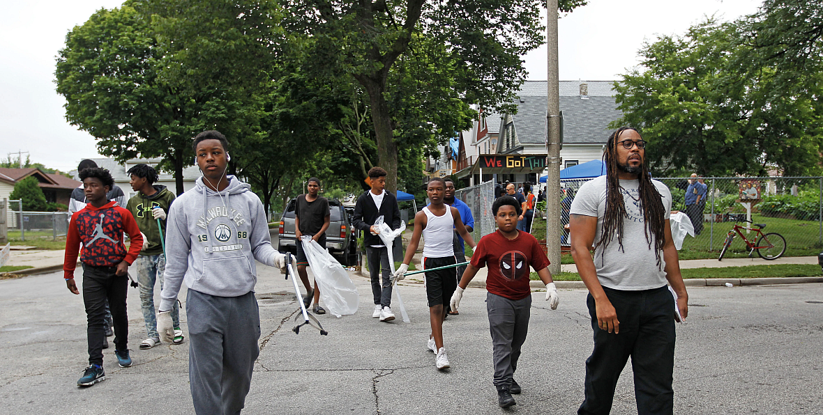 James E. Causey (right), a Milwaukee Journal Sentinel reporter, spent the summer of 2018 following boys as they participated in the "We Got This" garden program. James E. Causey (right), a Milwaukee Journal Sentinel reporter, spent the summer of 2018 following boys as they participated in