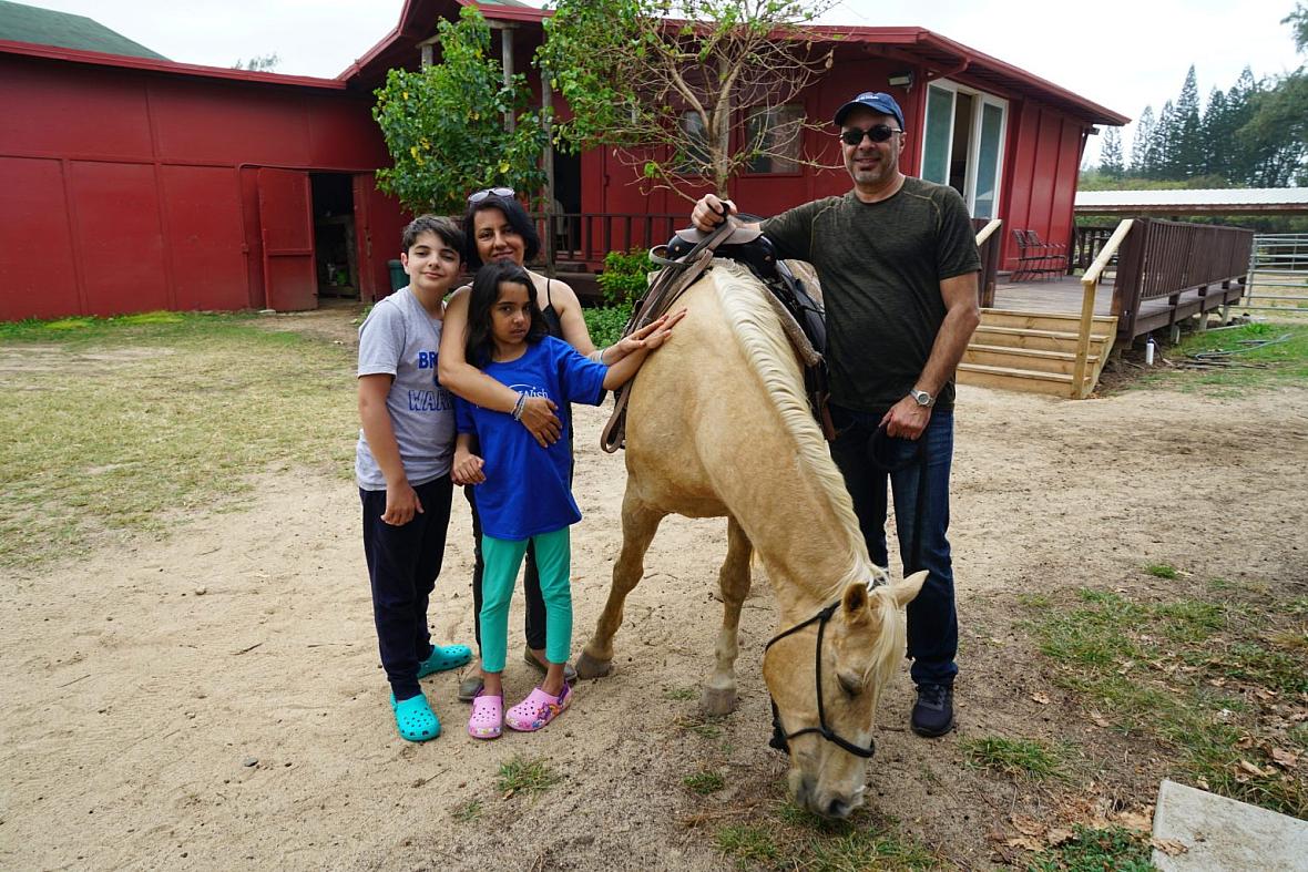 Lilian Ansari of Oakland with her husband Saied, daughter Atrina, 11, and son Ardalon, 15, on vacation before the pandemic. Life has become very stressful for the Ansaris since stay-at-home orders began and the children, who both have special needs, lost the support of 16 therapists, tutors and other professionals. Lilian Ansari of Oakland with her husband Saied, daughter Atrina, 11, and son Ardalon, 15, on vacation before the pandemic. Life