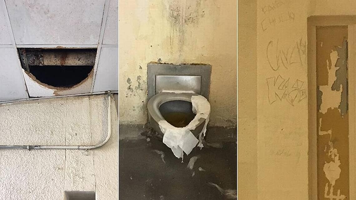 Photos from an inspection show conditions in the Miami-Dade juvenile lockup. When conditions had not significantly improved by the time lawmakers paid a visit months later, the superintendent received a reprimand. Florida Department of Juvenile Justice Photos from an inspection show conditions in the Miami-Dade juvenile lockup.