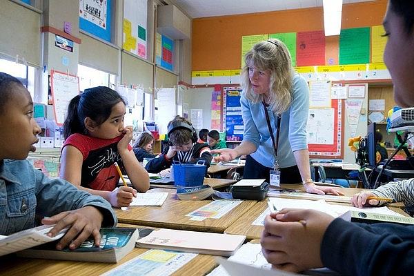 Ordella Reynolds' classroom at Casar Chavez K-8 School in North Portland has seen heavy churn. This school year, her fourth-grade class has lost six students and gained seven new ones. Ordella Reynolds' classroom at Casar Chavez K-8 School in North Portland has seen heavy churn.