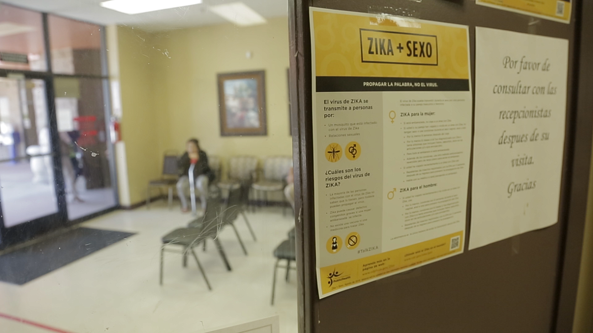 Patients wait for care in a Coachella Valley waiting room. Credit: Mathew Ornelas / KVCR