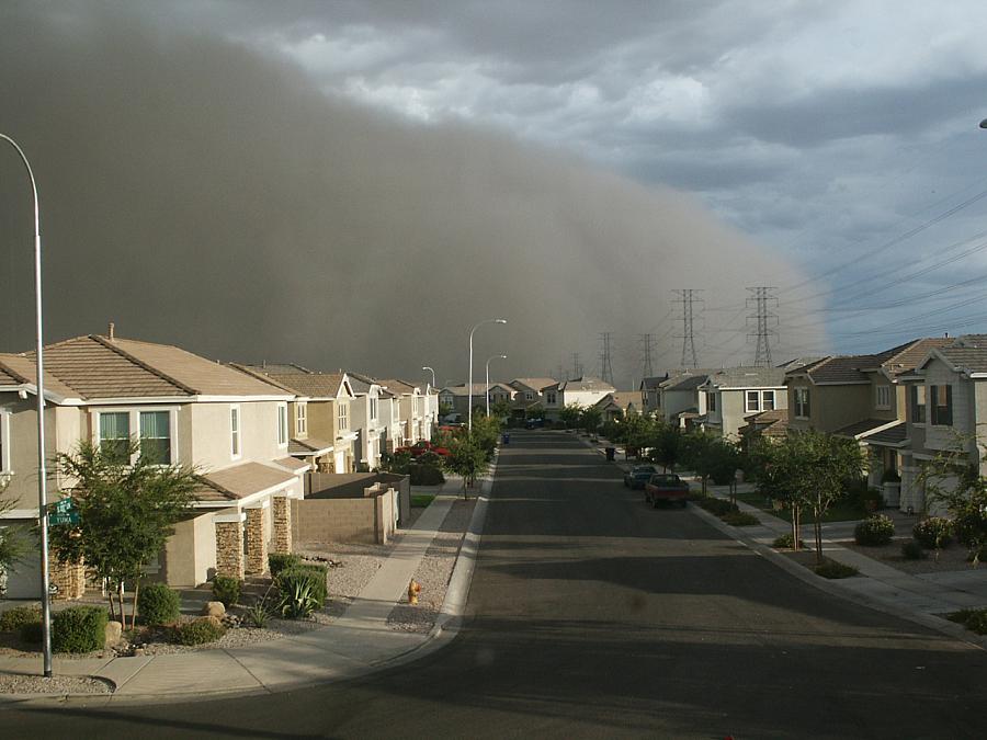 Dust storms can spread valley fever spores.
