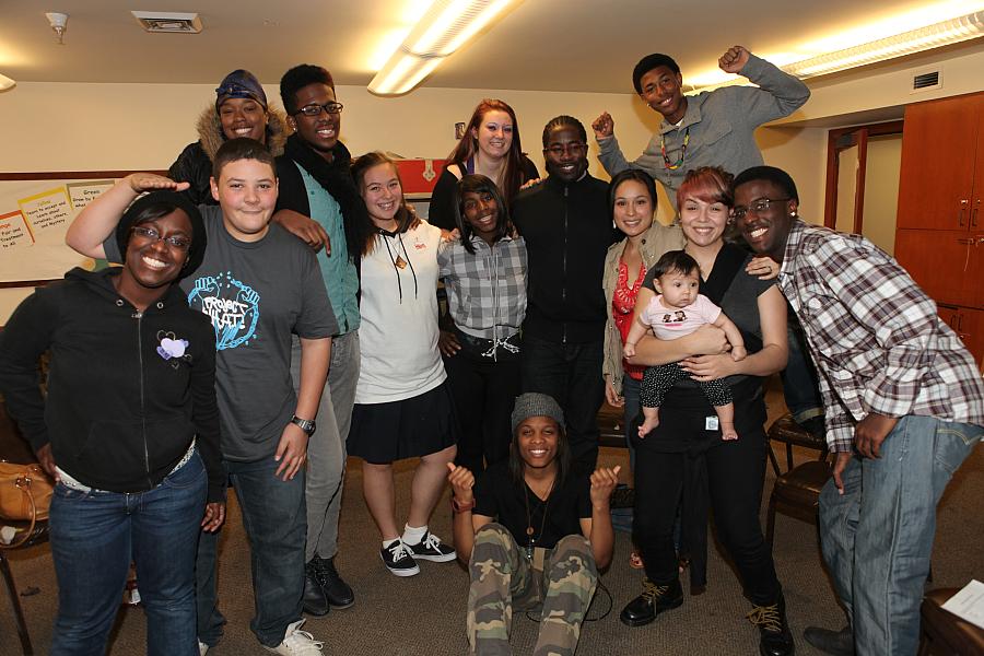 Teen and staff of Project WHAT! empowering youth who have had incarcerated parents