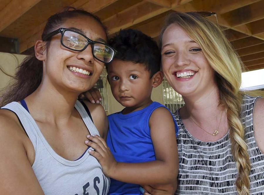 Former Fresno High student Viririana Covarrubias, left, with her son Sebastian and reporter Mackenzie Mays. Covarrubias became pregnant at age 15. (Photo: Eric Zamora/The Fresno Bee) Former Fresno High student Viririana Covarrubias, left, with her son Sebastian and reporter Mackenzie Mays. Covarrubias became p