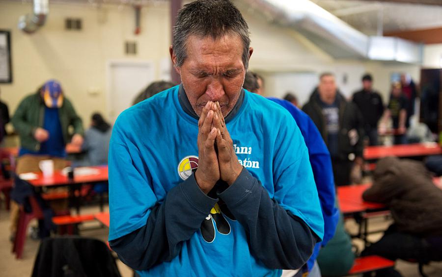Dozens of friends and family of Gregory Jack gathered at Bean's Cafe for a memorial service on Wednesday, April 2, 2014. Anchorage, homeless, alcohol, Alaska, Marc Lester
