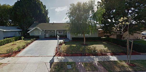 Google Street View image of the Aacres group home in Los Angeles, where resident Dawn Ritz was killed in 2017. Aacres group home in Los Angeles