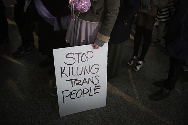Demonstrators at a rally for transgender rights in Chicago last year held a candlelight vigil to remember transgender friends lost to murder and suicide. (Photo: Scott Olson/Getty Images) (Photo: Scott Olson/Getty Images)