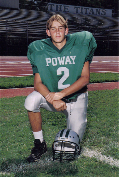 Aaron Rubin played football growing up, eventually earning a spot as a strong safety and linebacker at Poway High School. Courtesy Sherrie Rubin