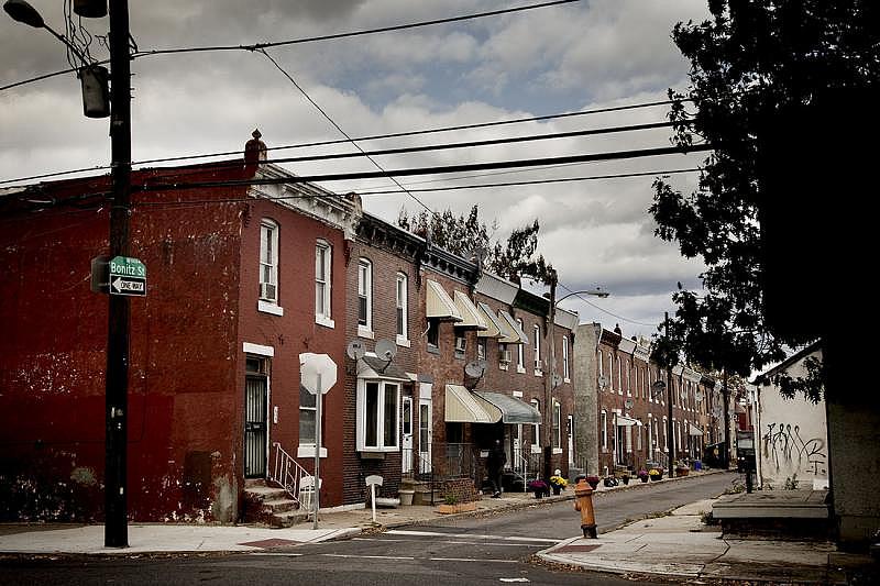 A view of the 1900 block of Bonitz Street, where Gregory Jackson and Sophia Pope's youngest son was poisoned by lead paint in a home they rented. More than 90 percent of the houses in Philadelphia were built before the 1978 lead-paint ban. A view of the 1900 block of Bonitz Street, where Gregory Jackson and Sophia Pope's youngest son was poisoned by lead paint in a home they rented. More than 90 percent of the houses in Philadelphia were built before the 1978 lead-paint ban.
