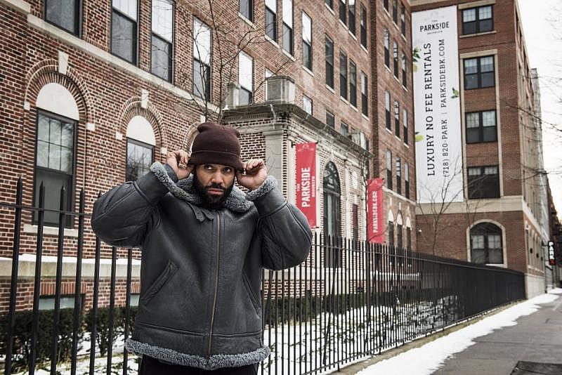 Brooklyn resident Sinaka Garcia stands in front of the hospital he was born. Two-bedroom apartments at the former hospital, which now is a luxury building called The Parkside Brooklyn, rent for upward of $4,000. Brooklyn resident Sinaka Garcia stands in front of the hospital he was born. Two-bedroom apartments at the former hospital, which now is a luxury building called The Parkside Brooklyn, rent for upward of $4,000.