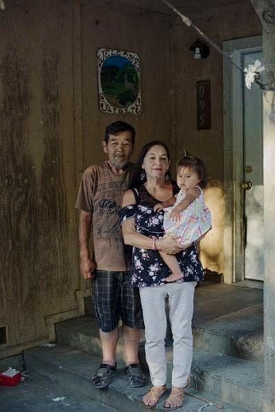 Gordon Surber, 57 — with wife Judy and their granddaughter Kinsinta Surber — is Mark’s brother-in-law. He also has end-stage COPD but he cannot get the same services. His health insurance policies do not cover the law’s at-home care. (Justin Maxon)