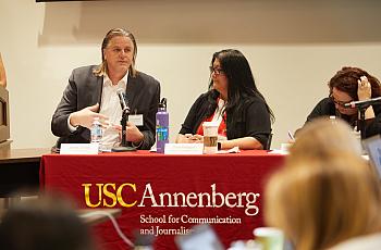 James Christy, assistant director of field operations at the U.S. Census Bureau, and Ditas Katague, director of California Compl