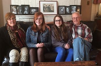 The Barney family of Milford, Ohio. Photo: Lisa Bernard-Kuhn | WCPO