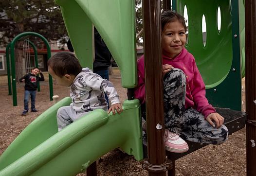 Image of children playing in park