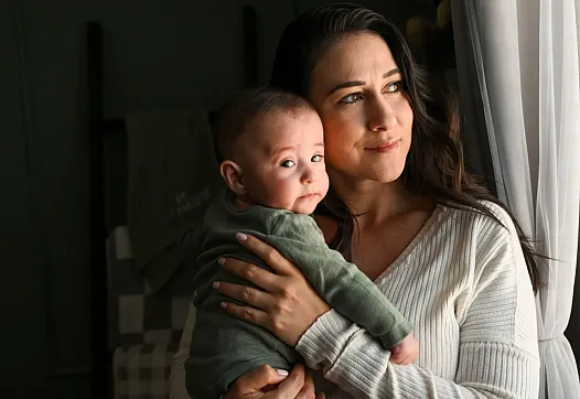 Person holding a child