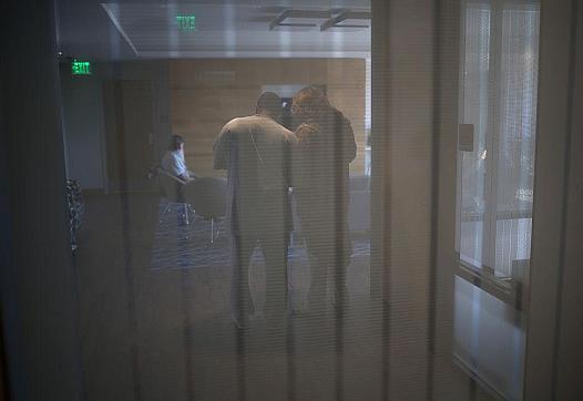 Two people in a room