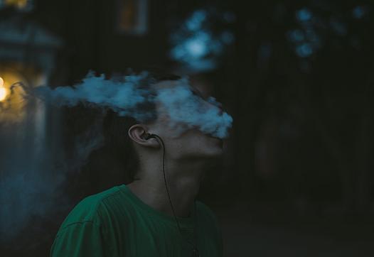 Image of a person vaping