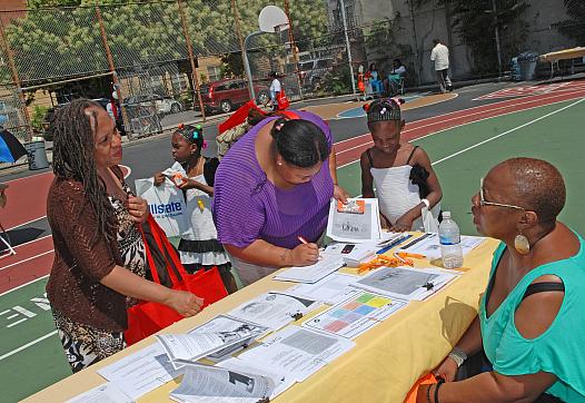 Health fairs and community events can be effective places to reach people.