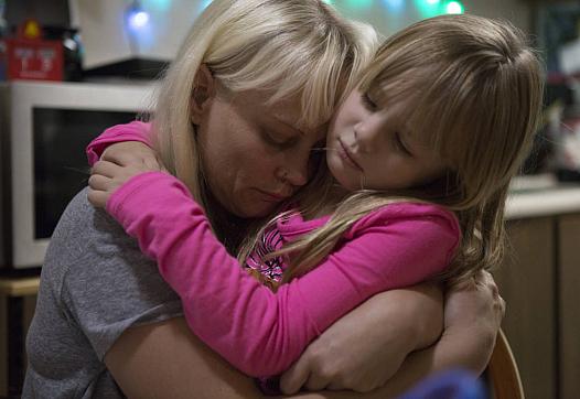 Sabrina Hanes and her daughter, Aroara, stay with friends in Chico following their evacuation from their home in Paradise during
