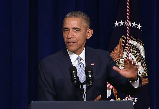 President Obama speaking Wednesday.